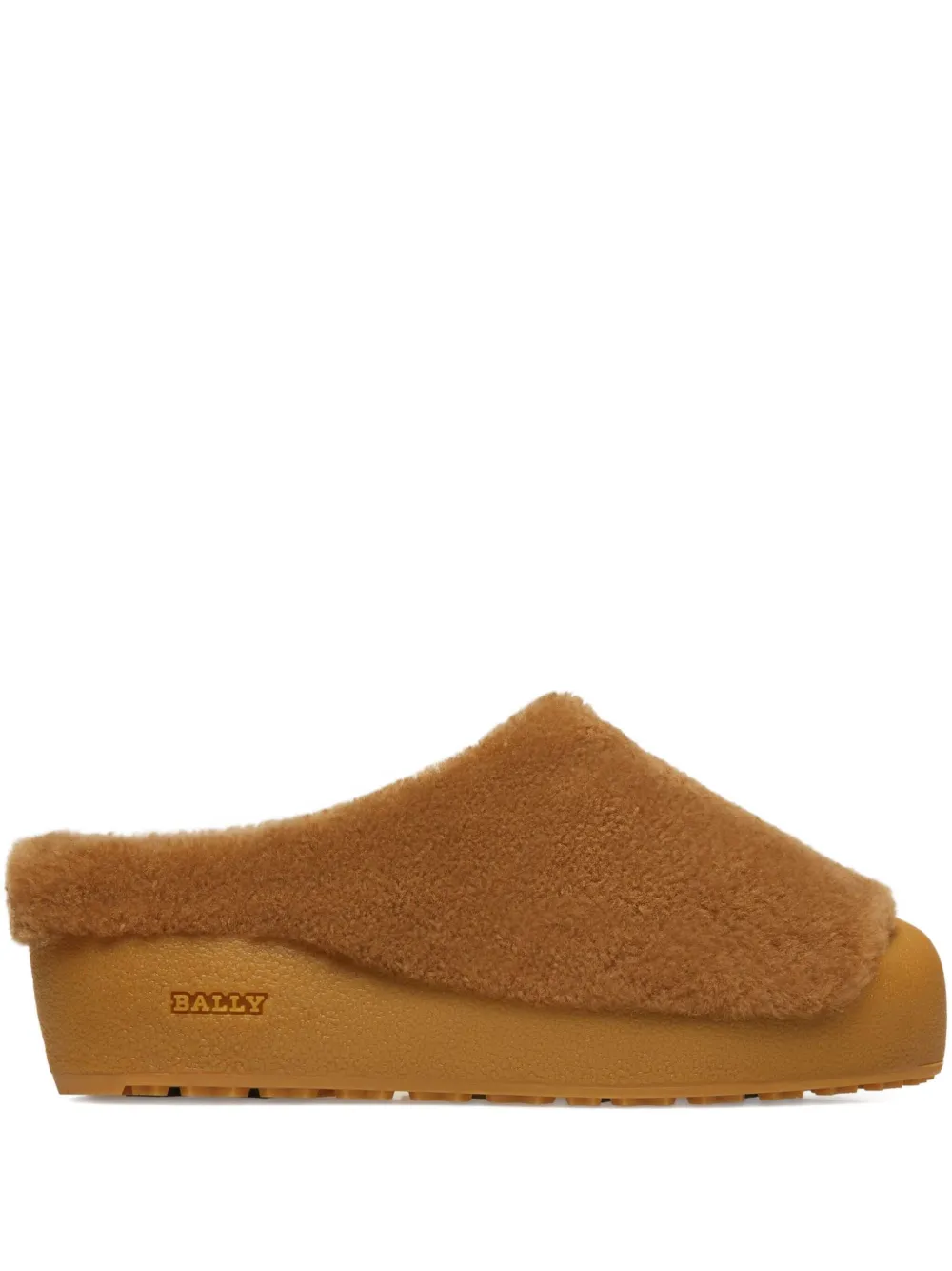 Bally Crans shearling slippers Brown