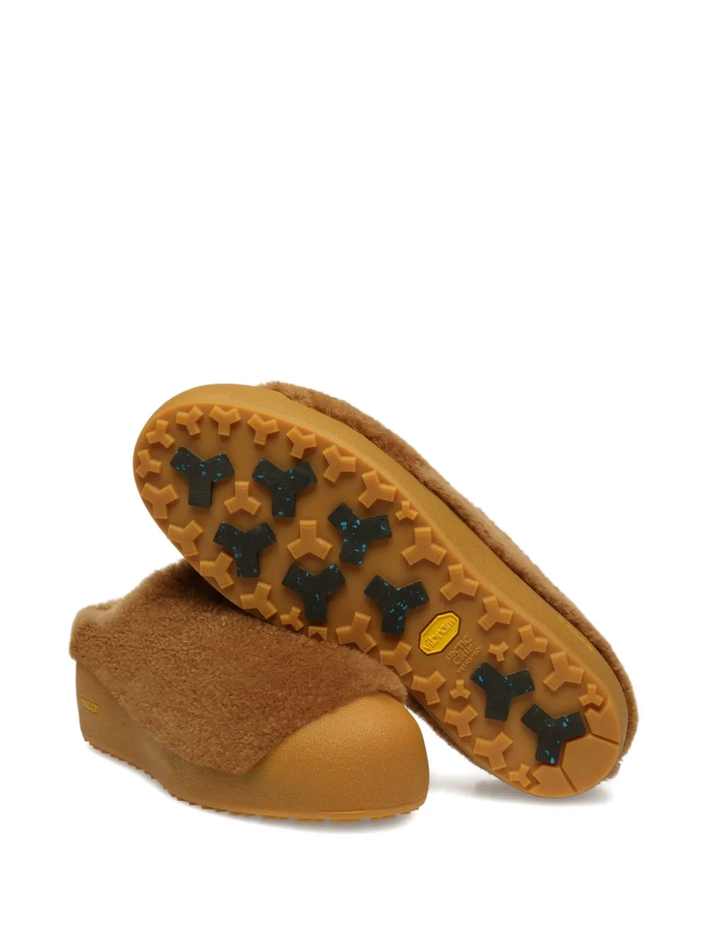 Bally Crans shearling slippers Brown