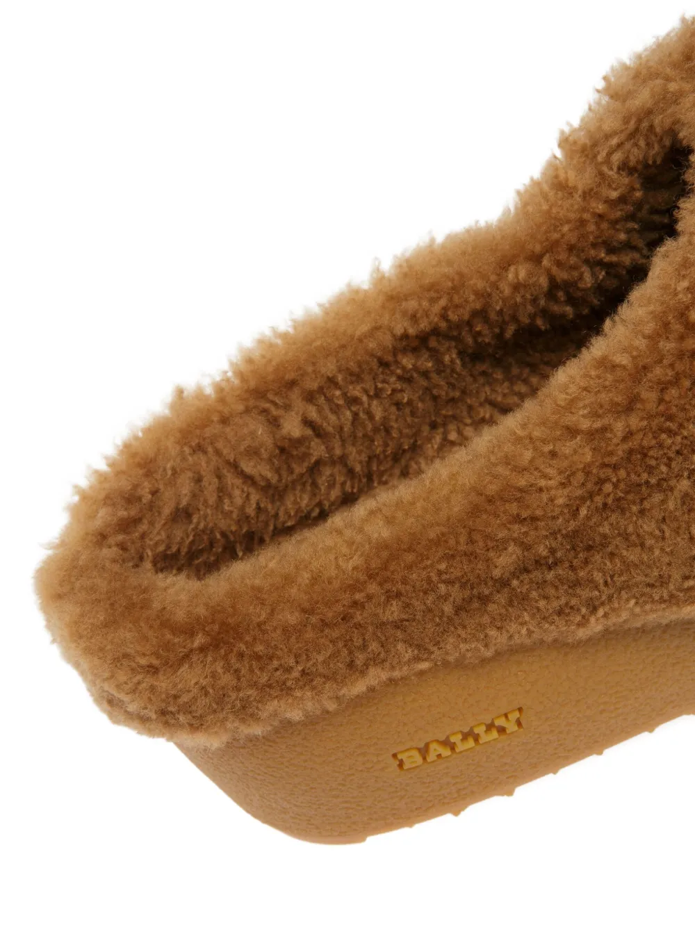 Bally Crans shearling slippers Brown
