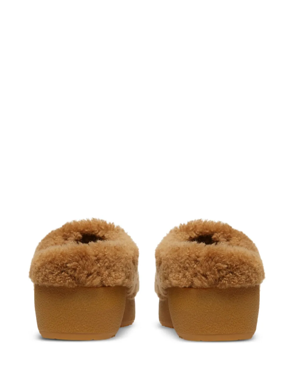 Bally Crans shearling slippers Brown