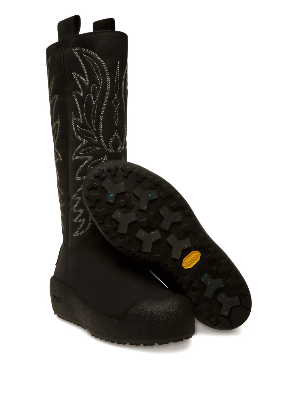Bally Montana stitched knee-high boots Black