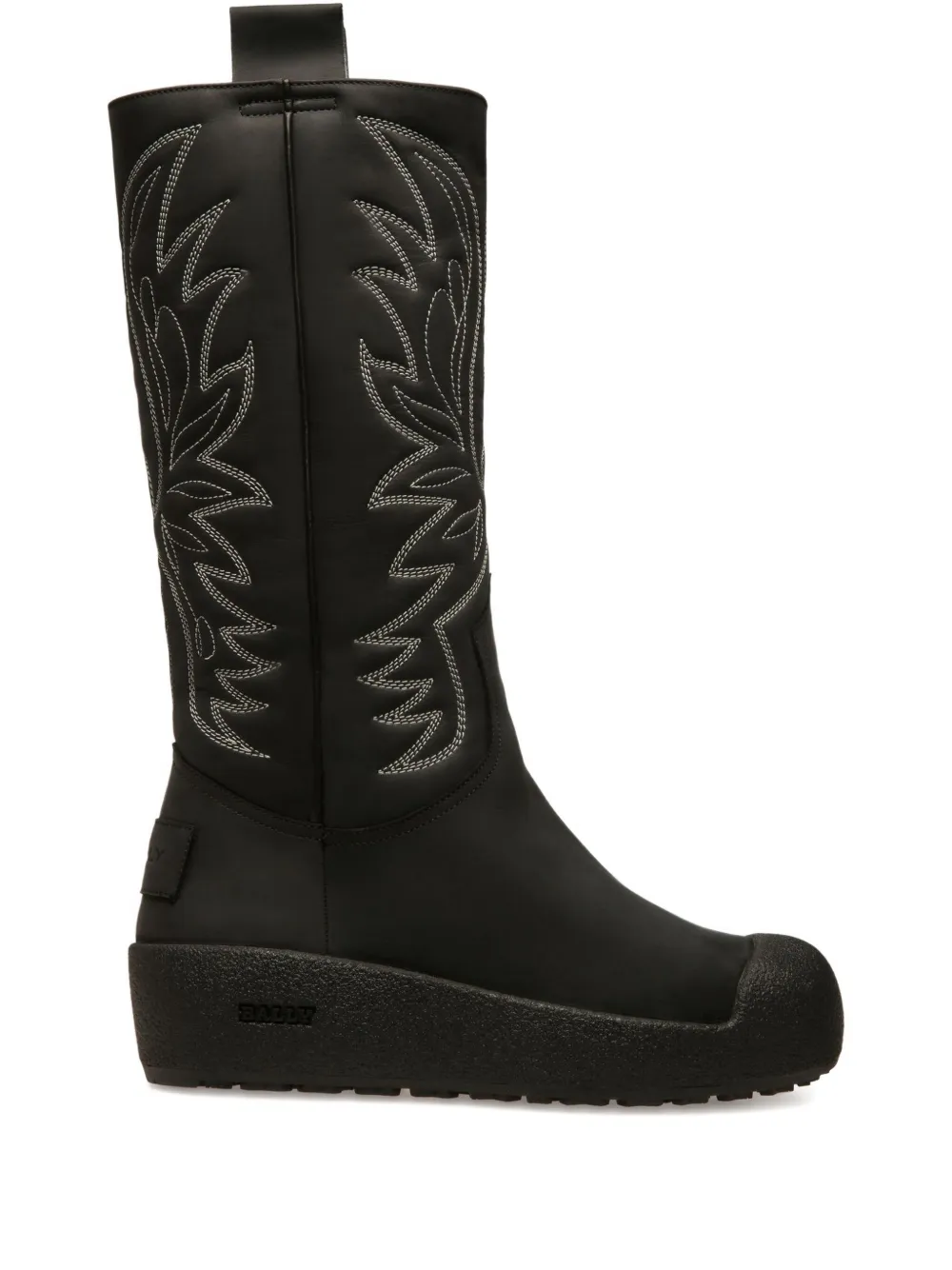 Bally Montana stitched knee-high boots Black