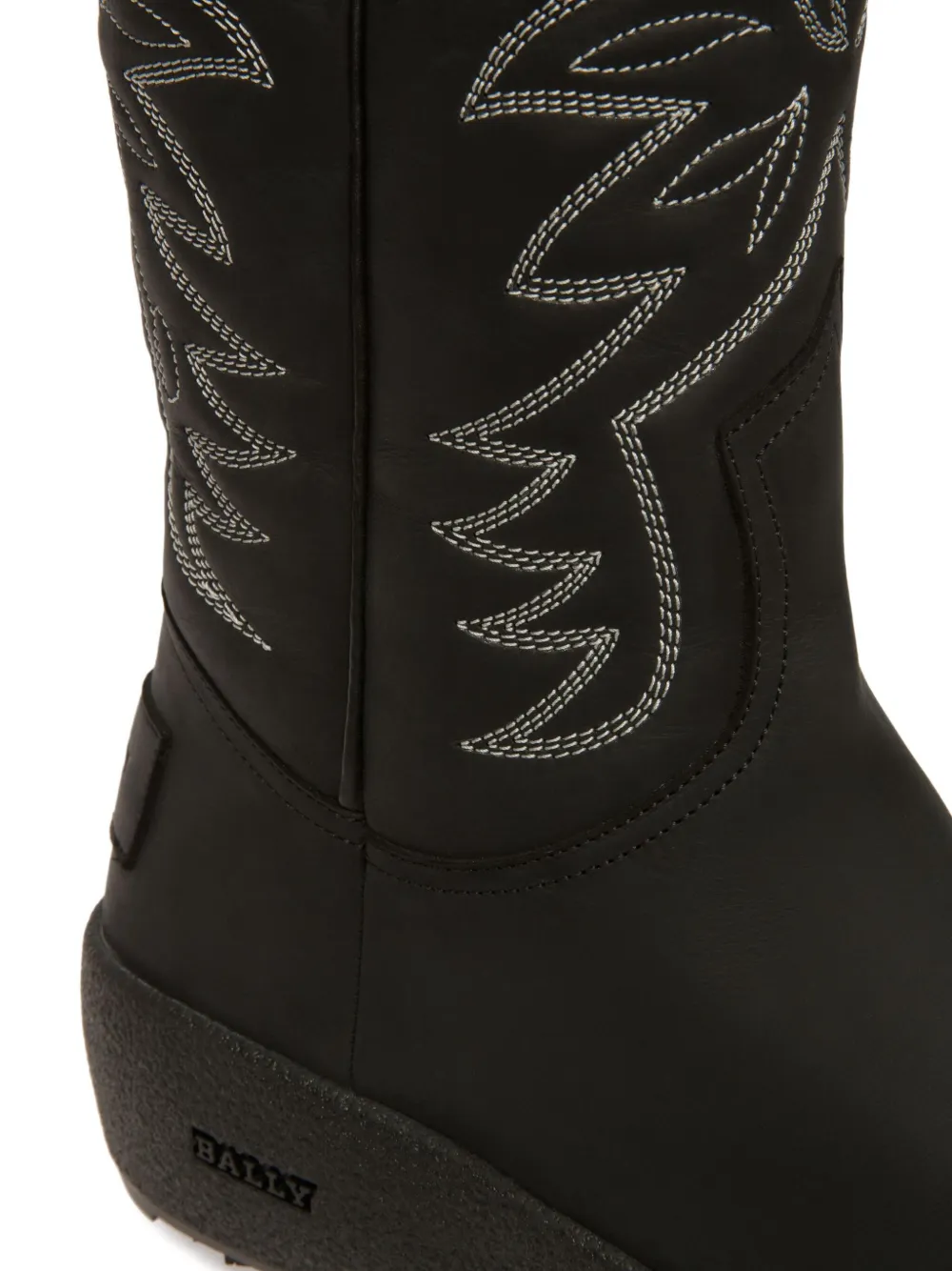 Bally Montana stitched knee-high boots Black