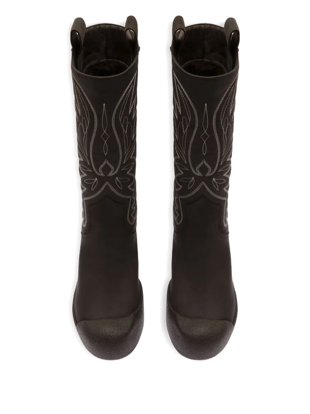 Bally Montana stitched knee-high boots Black