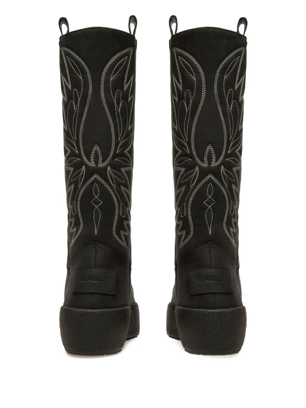 Bally Montana stitched knee-high boots Black