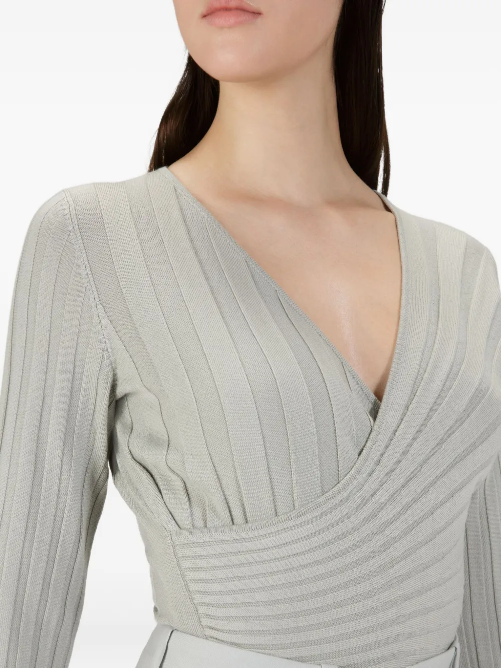 Bally ribbed-knit sweater Grijs