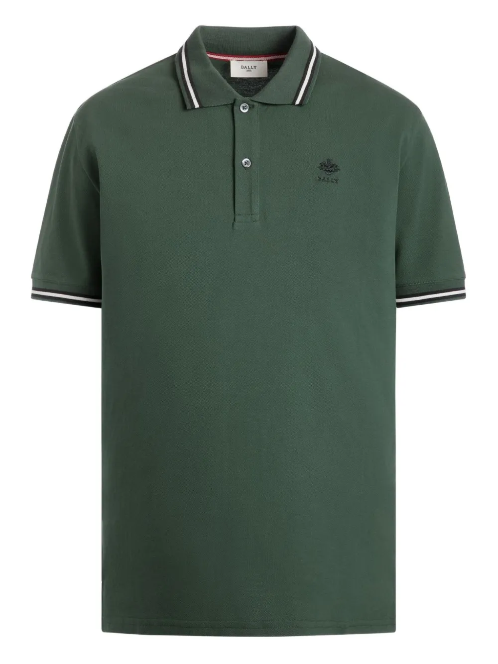 Bally Piqué poloshirt met geborduurd logo Groen