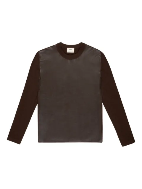 Bally leather-panel sweater