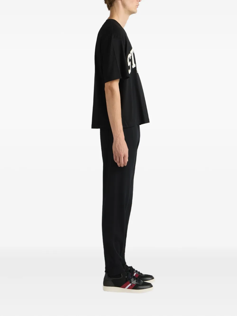 Bally St Moritz-print T-shirt In Black