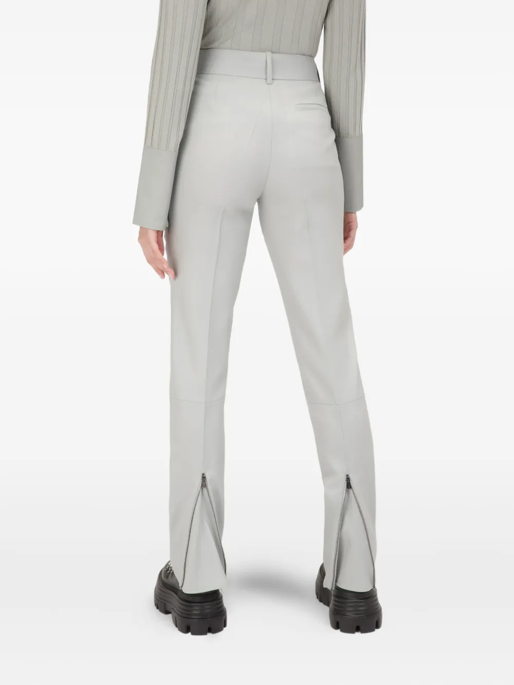 Bally zipped-cuffs wool trousers Blauw