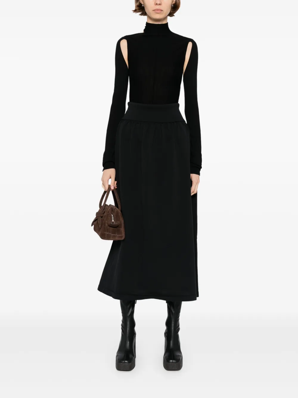 To b. by agnès b. puffy knit skirt | High-Waisted Skirts | Image 2
