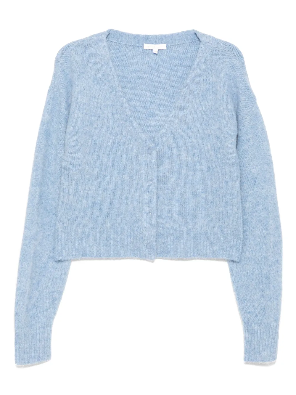 hairy v-neck cardigan