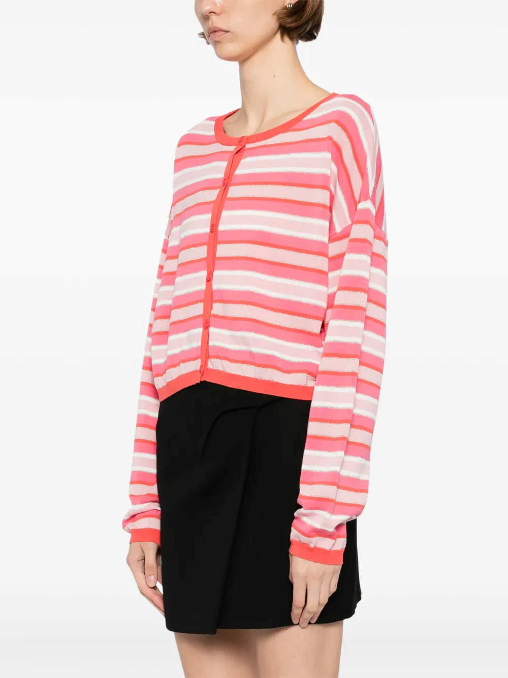 To B. By Agnès B. Multi-stripe Cardigan
