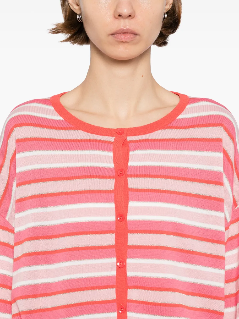 To B. By Agnès B. Multi-stripe Cardigan