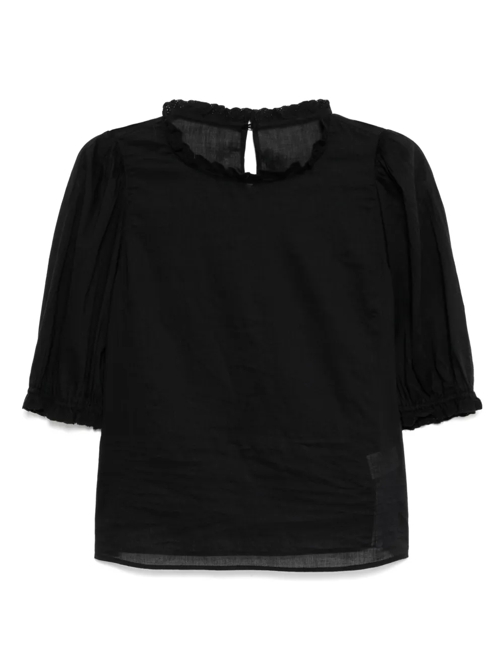 To b. by agnès b. Scalloped Lace blouse | negro | Image 1
