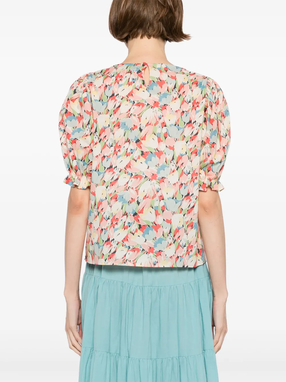 To b. by agnès b. Tulip Print blouse Roze