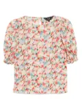 To b. by agnès b. Tulip Print blouse - Pink