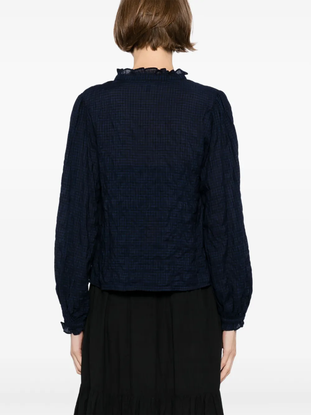 To b. by agnès b. stretch ribbon blouse Blauw