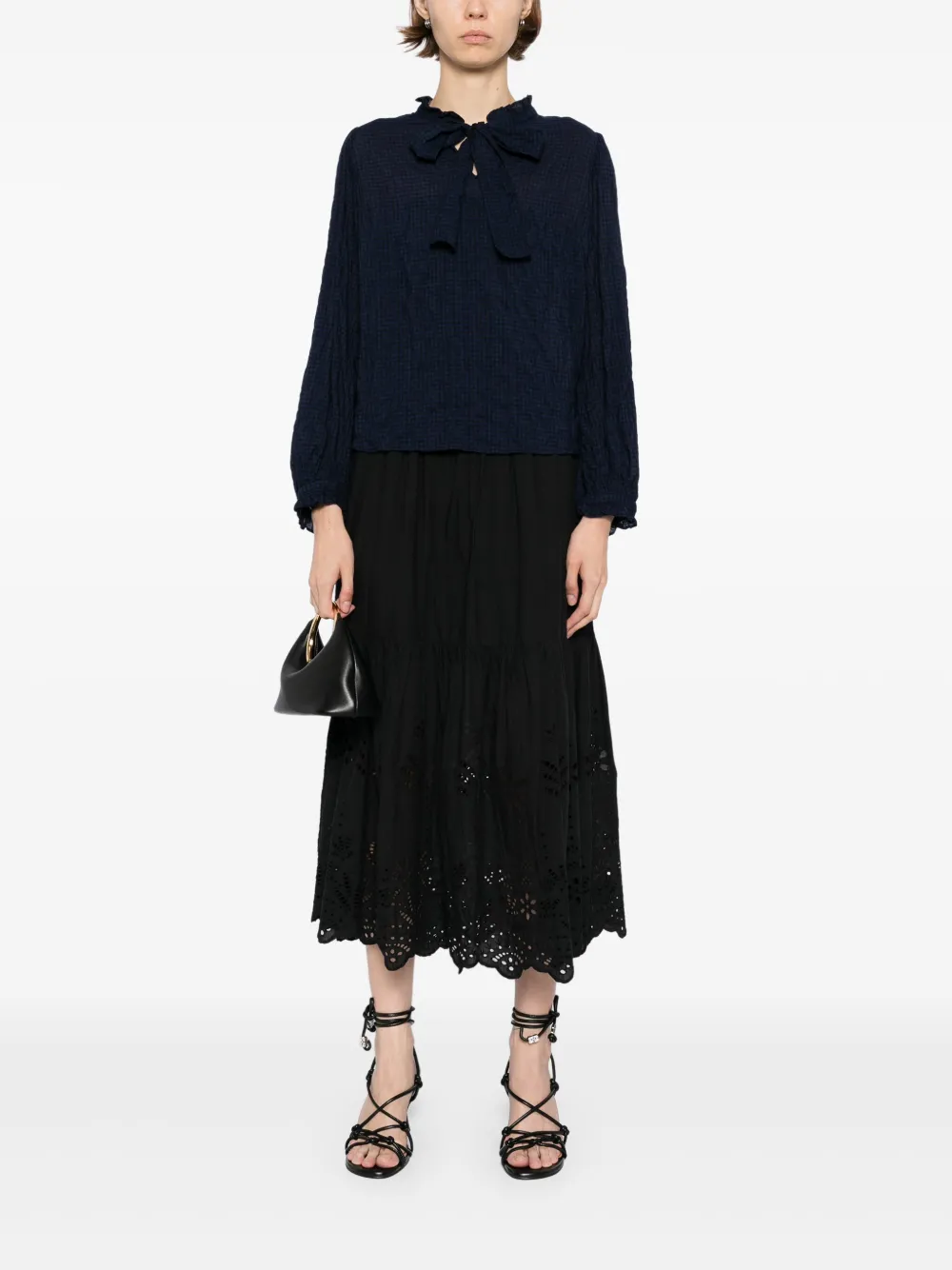 To b. by agnès b. stretch ribbon blouse | Blouses | Image 2