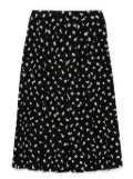 To b. by agnès b. graphic-print skirt - Black