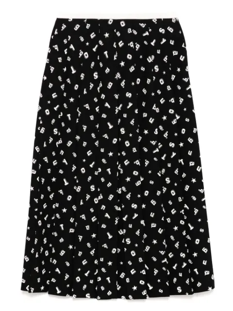 To b. by agnès b. graphic-print skirt 