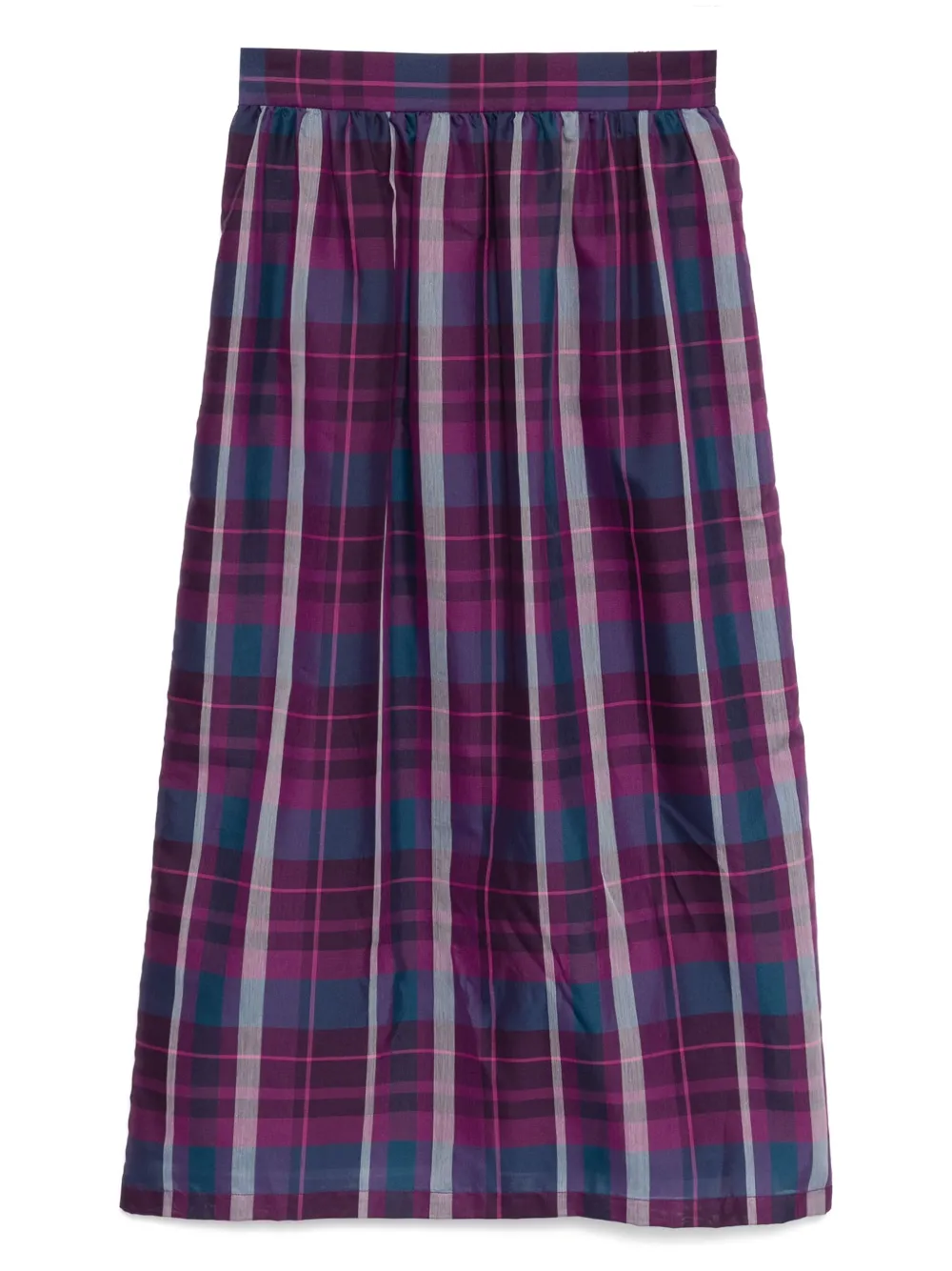 To b. by agnès b. Sheer Checked skirt | morado | Image 1
