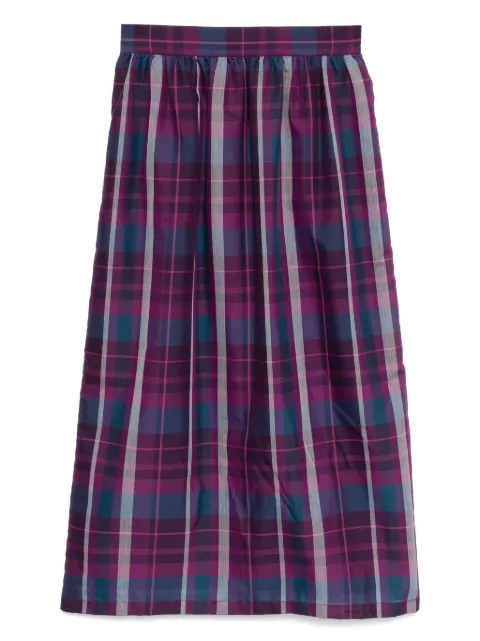 To b. by agnès b. Sheer Checked skirt