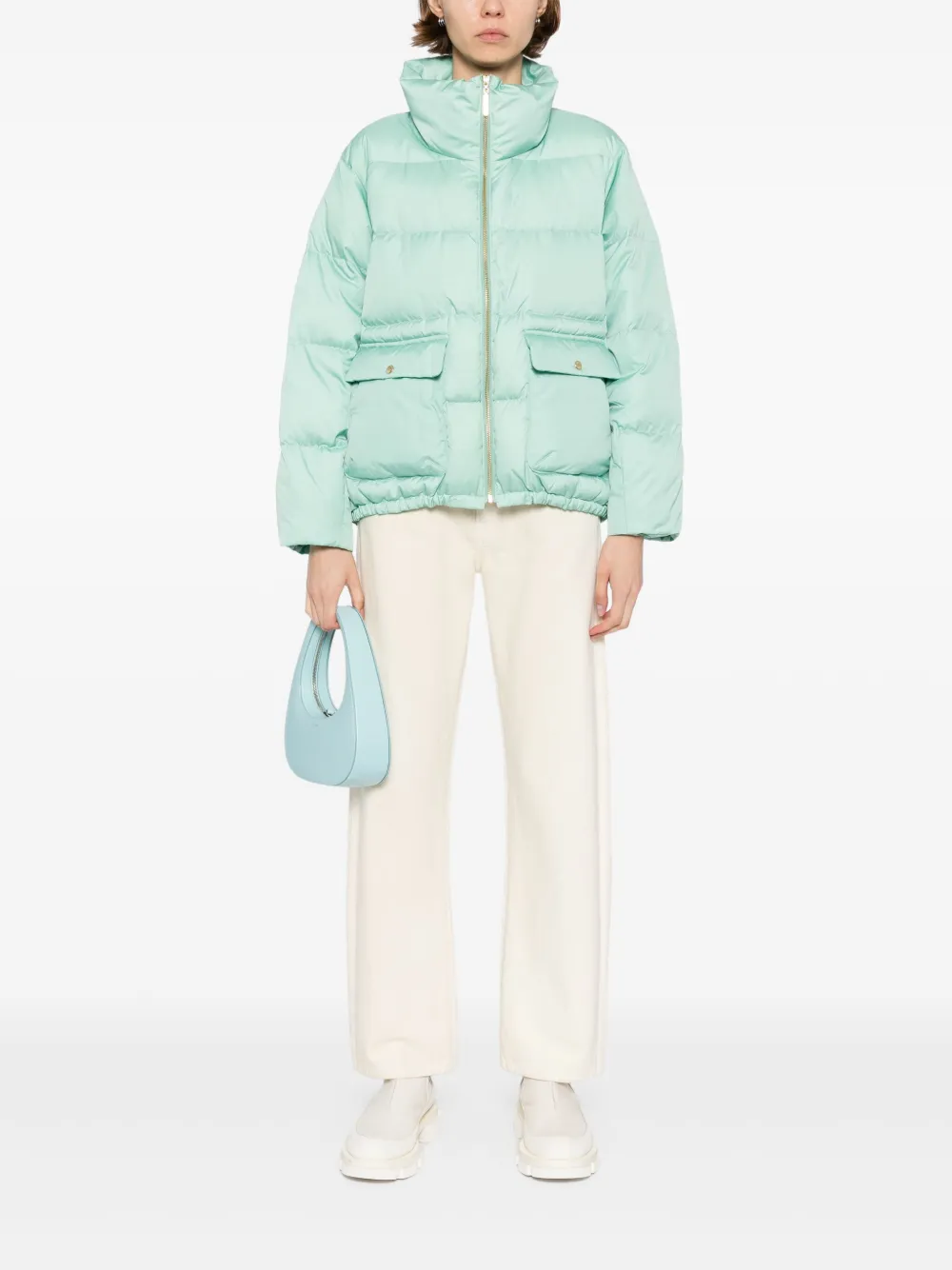 To b. by agnès b. logo-patch jacket | Down Jackets | Image 2