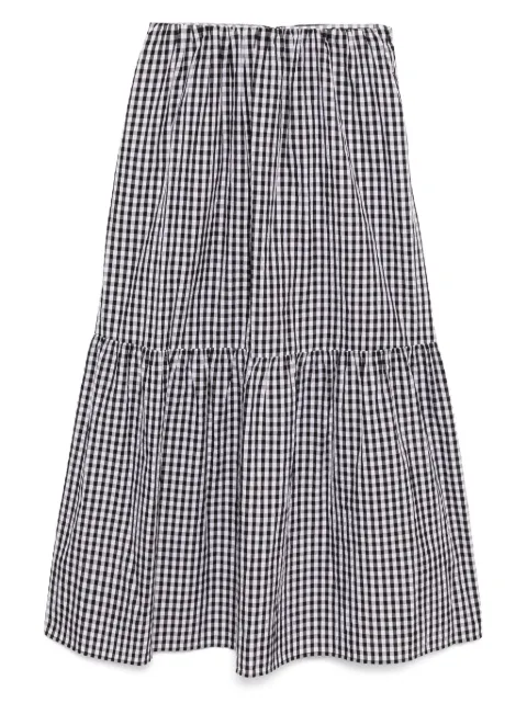 To b. by agnès b. Gingham Ripple Checked skirt