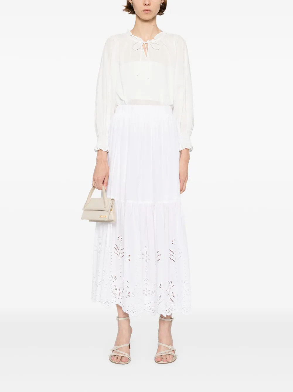 To b. by agnès b. New Romantic blouse - Wit