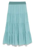 To b. by agnès b. Four-tiered skirt - Blue