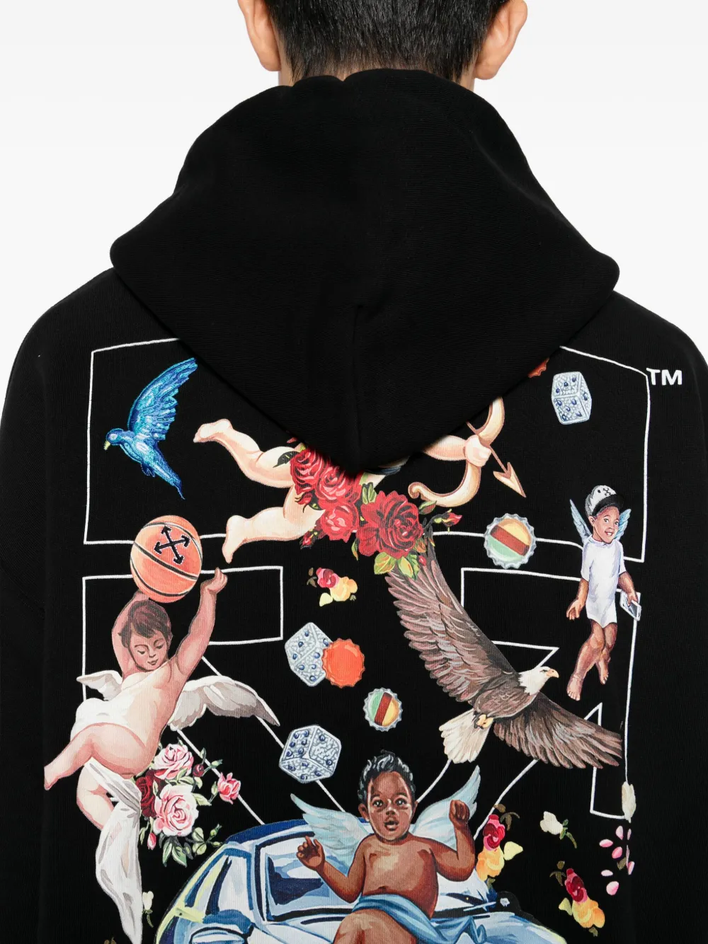 Off-White Fresco Arrow hoodie Zwart
