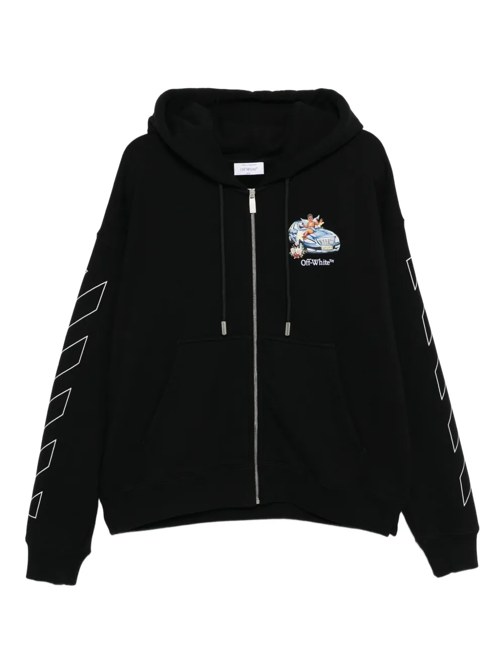 Off-White Fresco Arrow hoodie Zwart