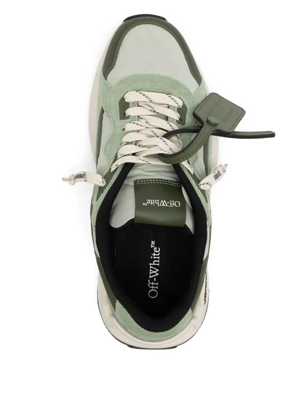 Off-White kick-off combo trainers Green