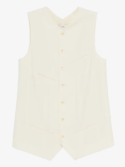 Tibi tropical easy vest