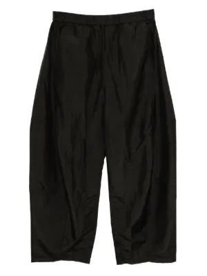 Tibi ティビ リブ折り返し ハイウエスト パンツ Tibi ウィメンズ パンツ通販 - FARFETCH