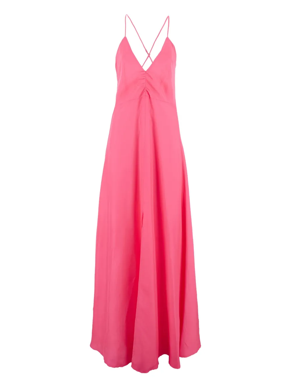 Forte cross-back maxi dress Roze
