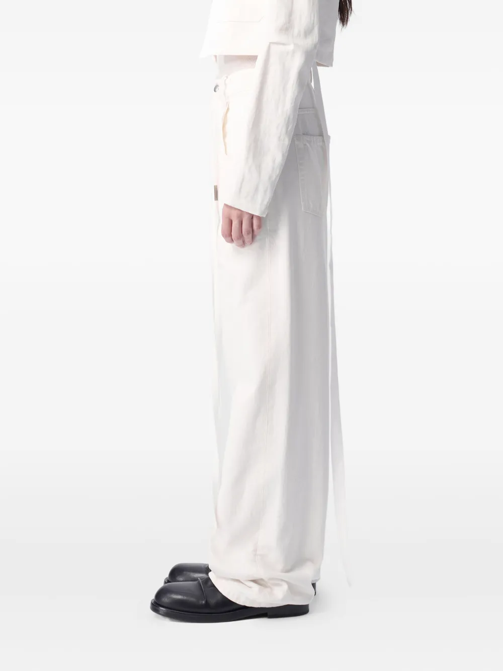 Ann Demeulemeester Claire five-pocket jeans Wit