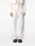 Ann Demeulemeester Claire five-pocket jeans - White