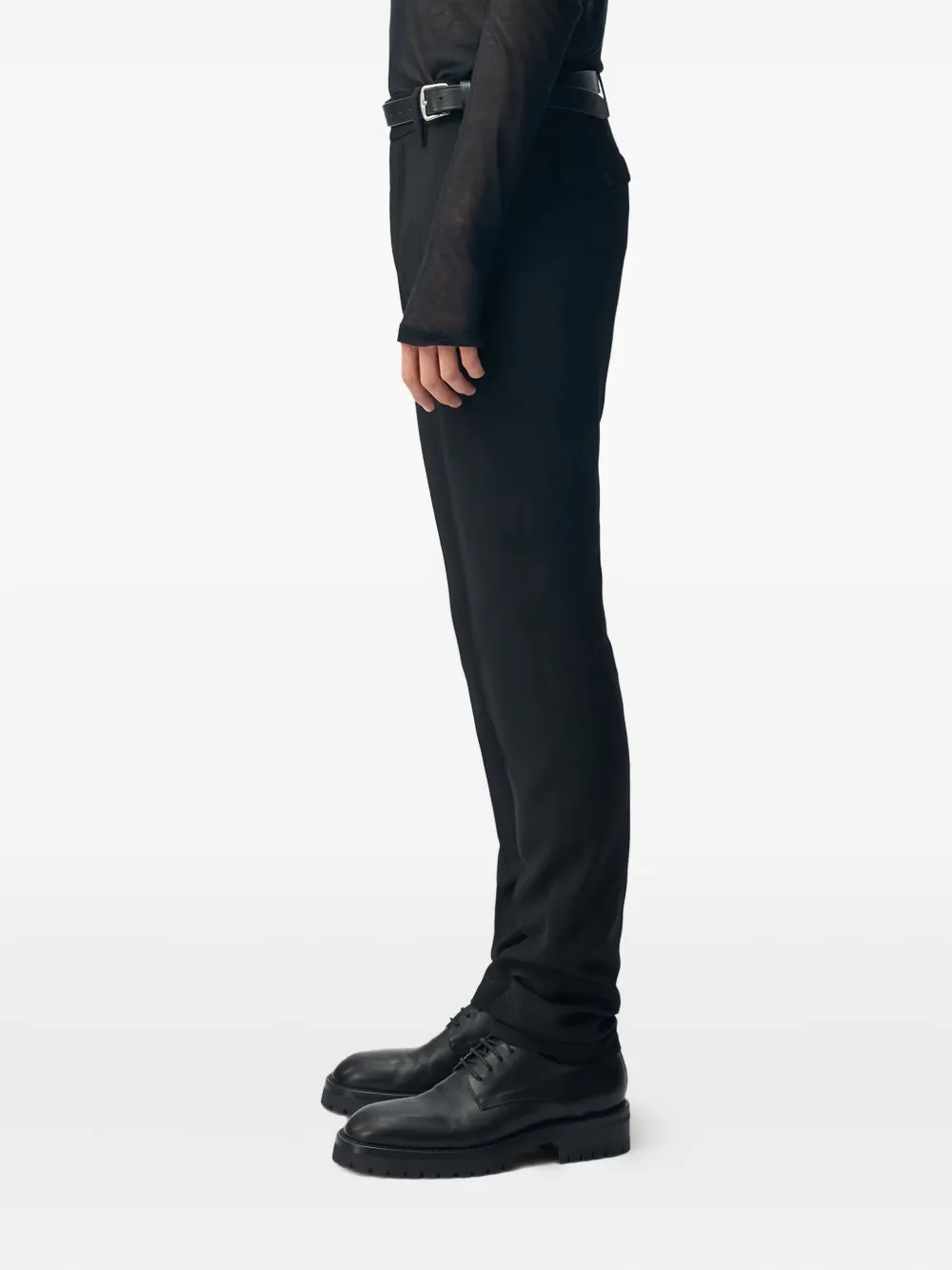 Ann Demeulemeester Damien twill trousers Zwart