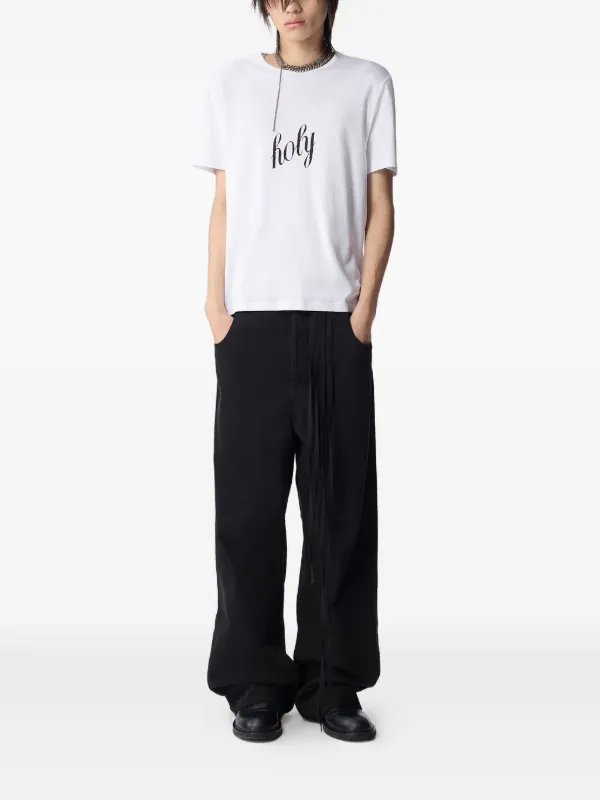 Ann Demeulemeester Baptist Printed T-shirt | White | FARFETCH
