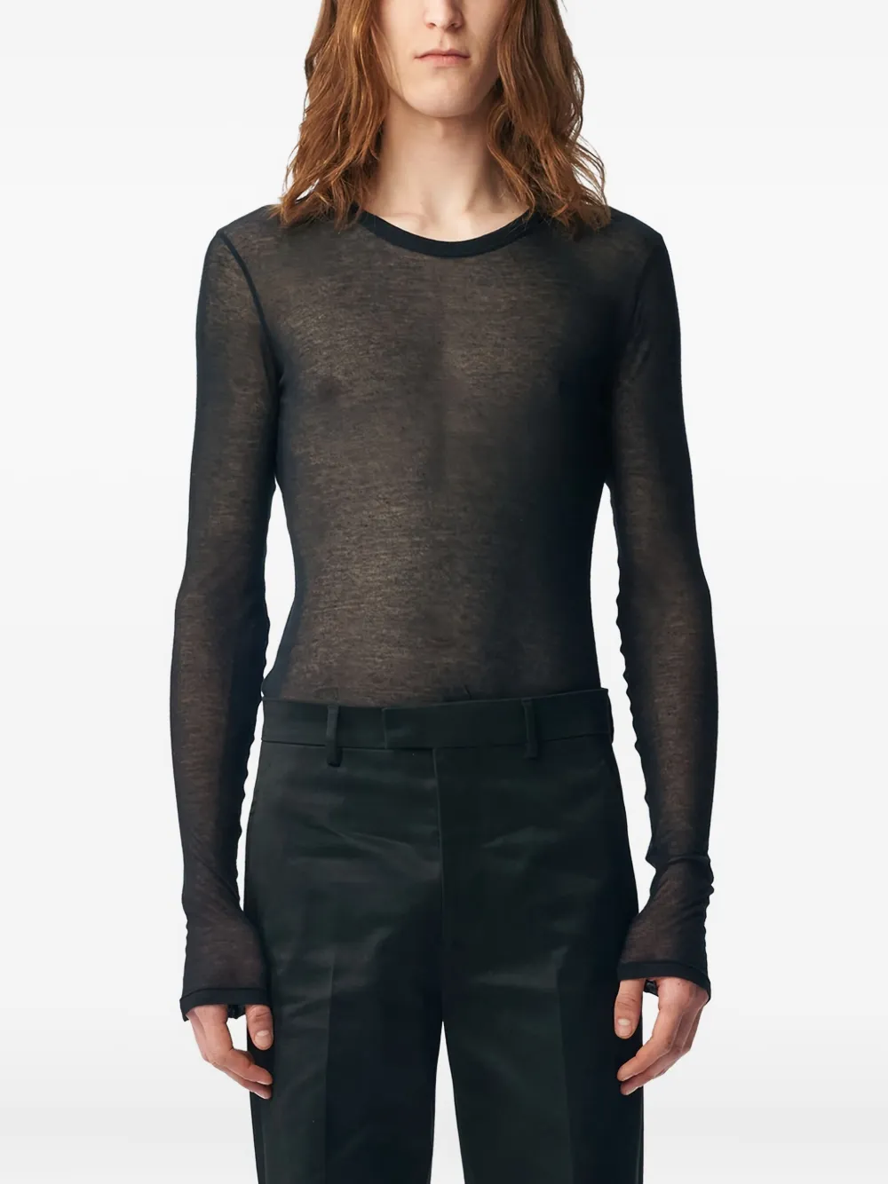 Ann Demeulemeester Greg long-sleeve T-shirt | Black | Image 1