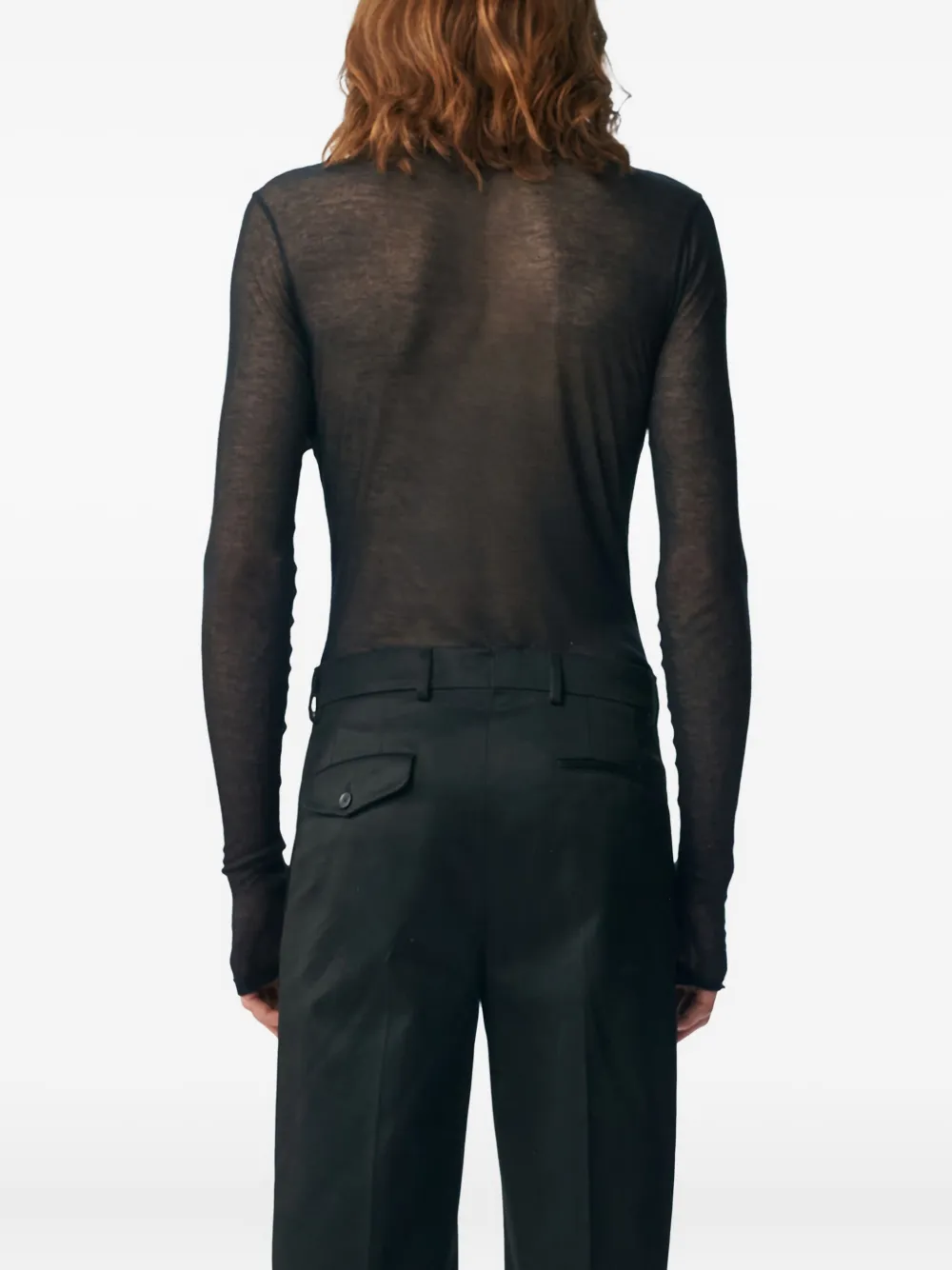Ann Demeulemeester Greg long-sleeve T-shirt Zwart