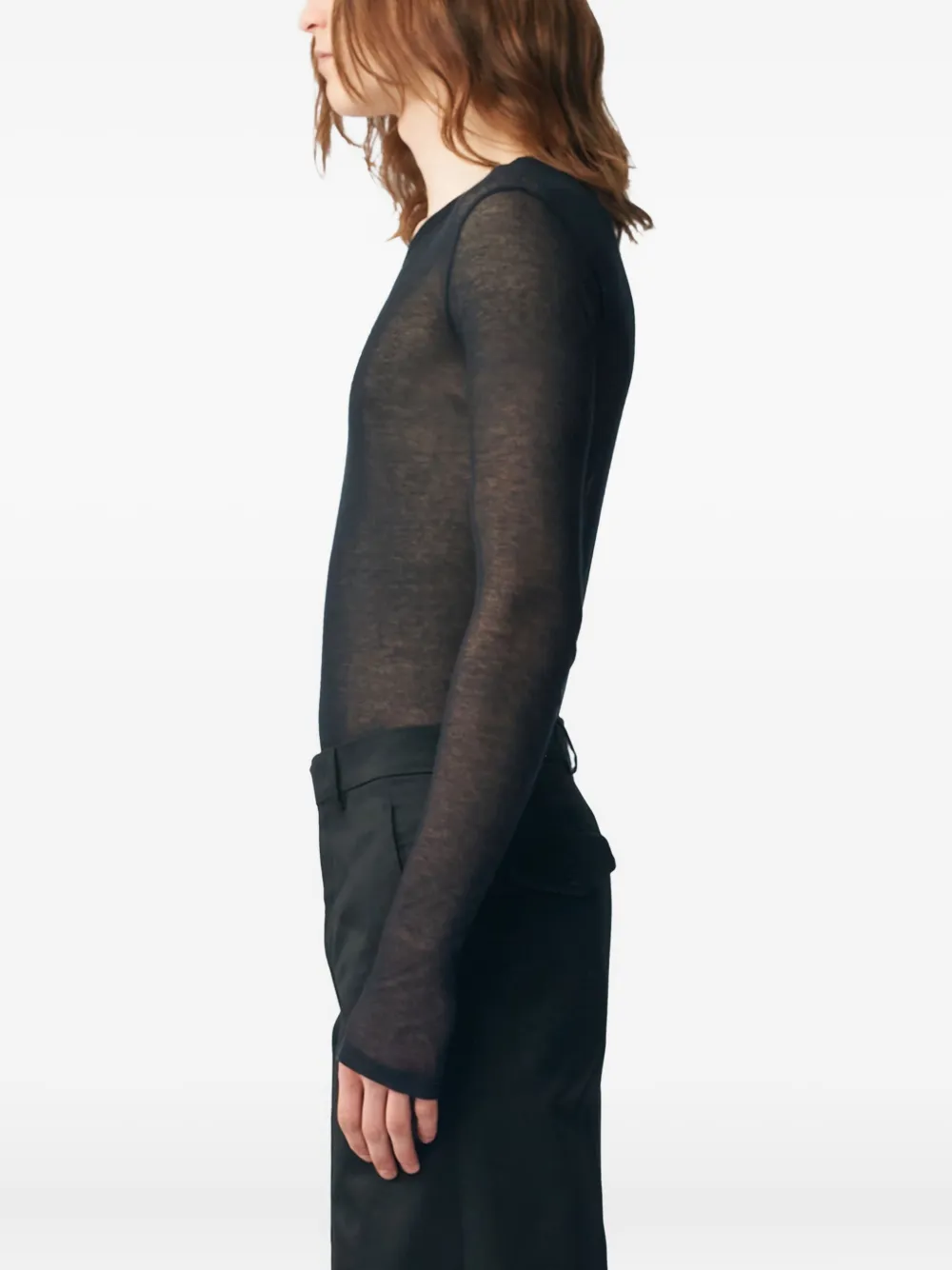 Ann Demeulemeester Greg long-sleeve T-shirt Zwart