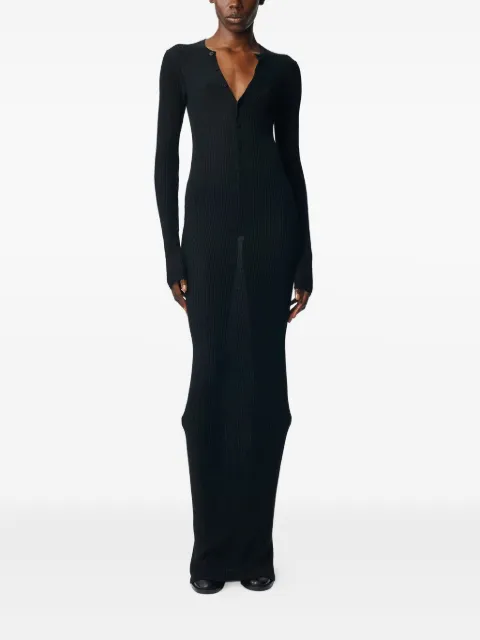 Ann Demeulemeester Danse ribbed merino maxi dress
