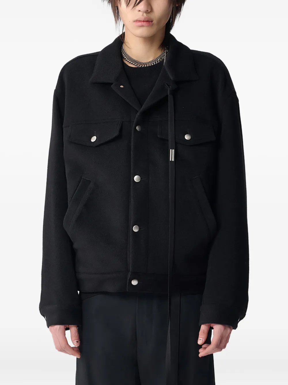 Ann Demeulemeester Patrick shirt jacket | Black | Image 1