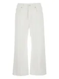 Brunello Cucinelli logo-patch jeans - White