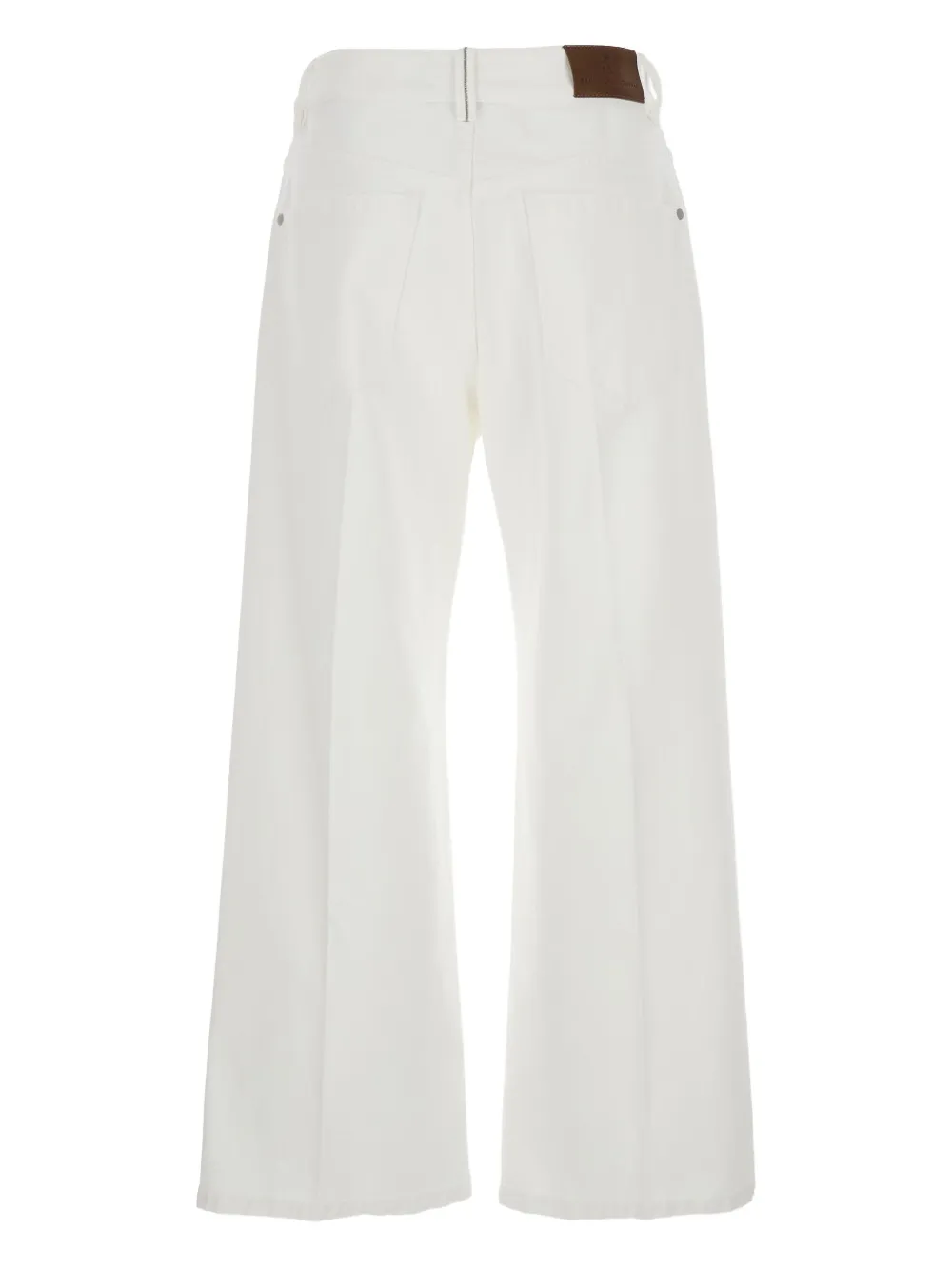 Brunello Cucinelli logo-patch jeans | Wide-Leg Jeans | Image 2