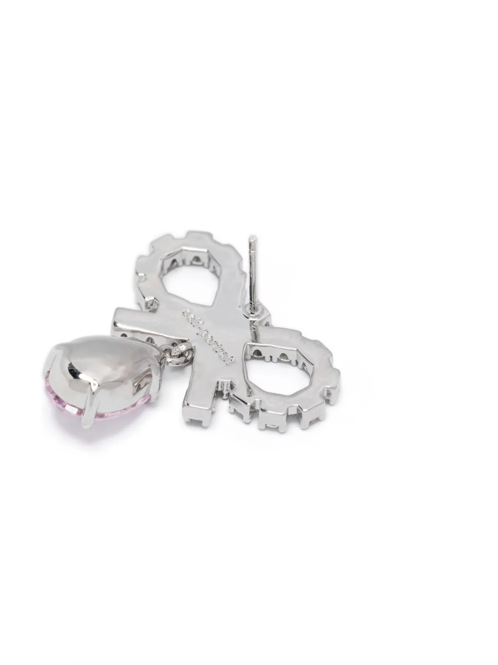 Self-portrait Self Portrait 'micro Bow Pink Droplet' Earrings