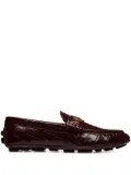 Bally Kerbs crocodile-effect loafers - Red